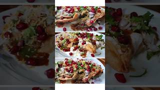 Samosa Chaat samosa chaat streetfood [upl. by Anelhtac]