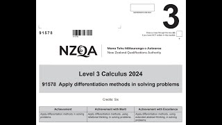 2024 NCEA Level 3 Calculus Differentiation SpeedrunWalkthrough [upl. by Lyell]