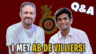 QampA with Manya  Meeting AB de Villiers [upl. by Eiknarf]