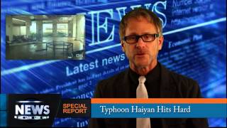 801 News Typhoon Haiyan  Houses on West Bank [upl. by Cantlon]