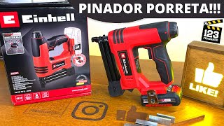 LANÇAMENTO GRAMPEADOR E PINADOR ELÉTRICO EINHELL 18V A BATERIA TECN 18 LI POWERXCHANGE PREGAR [upl. by Nyl]