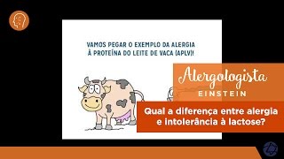 Qual a diferença entre alergia e intolerância à lactose [upl. by Anrat764]