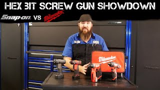 BEST PROFESSIONAL HEX BIT SCREW GUNS  SNAPON VS MILWAUKEE [upl. by Sjoberg]