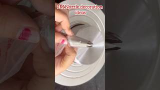 1M Nozzle cake decoration ideas cake cakedecorating youtubeshorts chocolatecake cakedesign [upl. by Ecnerret]