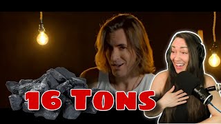 16 tons of MAGIC  SIXTEEN TONS  Low Bass Singer Cover  Reaction [upl. by Goar]