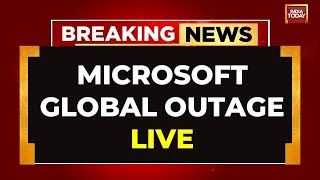 LIVE Microsoft Global Outage Airline Disruptions Worldwide 911 Down In Several US States [upl. by Sells489]