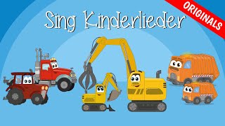 FahrzeugliederMix Traktor Bagger LKW Müllauto  Emmalu  Sing Kinderlieder [upl. by Tloh]