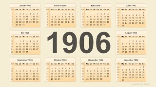 Kalender 1906 [upl. by Uball]