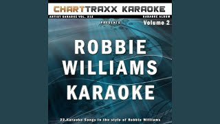 Advertising Space Karaoke Version In the Style of Robbie Williams [upl. by Onidranreb]