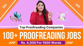 Proofreading Jobs  Work From Your Home With The Best Proofreading Jobs [upl. by Ocirne]