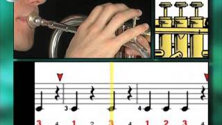 Ex004 How to Play Trumpet  Trumpet Lessons for Beginners [upl. by Tamra]