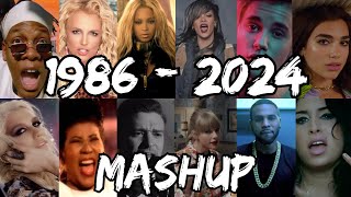 POP SONGS WORLD 1986  2024  1 HOUR MIX 200 Songs Mashup [upl. by Scottie]