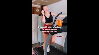 overachiever treadmill strut workout [upl. by Nytsud]