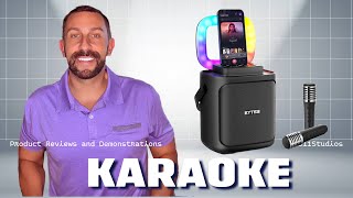 EYTSE Portable Karaoke Machine with 2 Wireless Microphones [upl. by Ayiram]