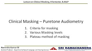 Clinical Masking Pure Tone Audiometry [upl. by Hairahcaz]