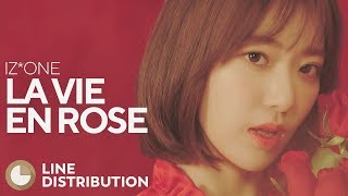 IZONE — 라비앙로즈 La Vie En Rose  Line Distribution [upl. by Eniaral]