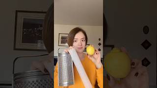 Lemon Zesting With Clean Grater Hack🍋 Real or Fake real hack kitchenhacks lifehacks lemon [upl. by Aytac]