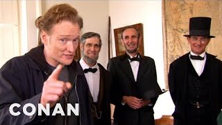 Conan Visits Abraham Lincoln Presidential Museum  CONAN on TBS [upl. by Schnurr]