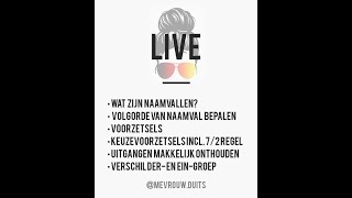 mevrouwduits Instagram live 1 nov 22 naamvallen Duits [upl. by Gem]