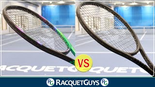 Wilson Pro Staff RF97 v13 vs Yonex VCORE 97h Tennis Racquet Review [upl. by Ayaladnot743]