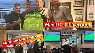 Man U 22 Liverpool Match Goals and Highlights with Patrik Berger and Ray Parlour in Singapore [upl. by Aeriel]