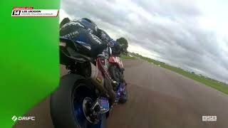 Bennetts British Superbikes RD7  Thruxton  BikeSocial Race onboard highlights [upl. by Nylrad]