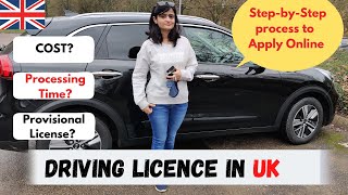 Driving License in UK  How to apply provisional driving licence  Online Process Explained [upl. by Thill]