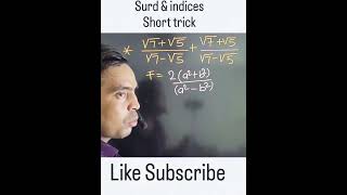 surd and indices Short trick [upl. by Nnyleak]