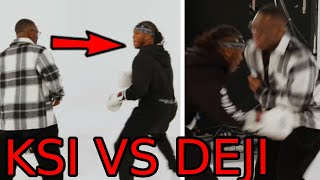 KSI VS Deji Sparring Footage 😂 [upl. by Tandie]