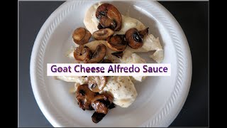 Garlic and Herb Goat Cheese Alfredo Sauce Keto [upl. by Mimi]