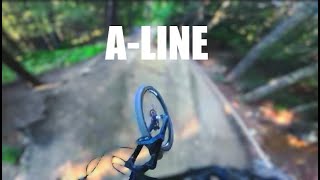 WHISTLER FULL LAP DOWN ALINE  Whistler Bike Park 2024 [upl. by Ciro]