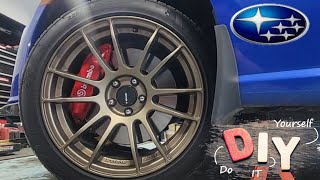 Brake Job Replace Subaru Brz RS 2013 Part1 [upl. by Hanyaz749]