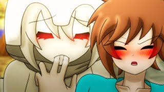 SkellyGirl Helps Steve Farm Minecraft Anime [upl. by Aisined789]