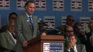 Sandberg is inducted into the Baseball Hall of Fame [upl. by Ycart131]