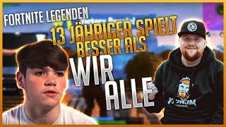 13 JÄHRIGER SPIELT BESSER ALS WIR ALLE  Fortnite Battle Royale [upl. by Anyaled358]