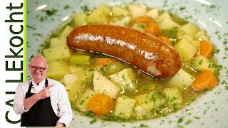 Holsteiner Kartoffelsuppe  Der wahre Kartoffeleintopf mit Mettenden [upl. by Denney54]