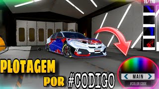 Como fazer Plotagem de carros pelo CODIGO  Car Parking Multiplayer [upl. by Rubia]