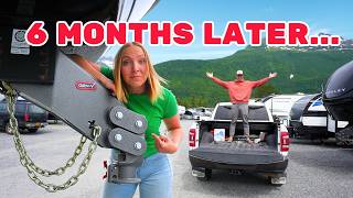 Honest 6 Month Update on our GENY Gooseneck Hitch  Brinkley RV Combo [upl. by Brocklin]