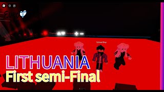 Silvester Belt  Luktelk LIVE  Lithuania 🇱🇹  First SemiFinal  Roblox Eurovision 2024 [upl. by Alahc]