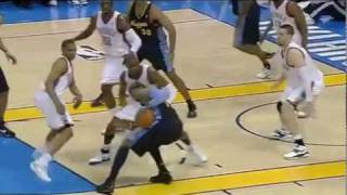 Carmelo Anthony Collapses On The Court amp Play Goes On [upl. by Ynetruoc341]