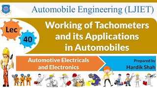 L 40 Various Types of Tachometers  Automotive Electricals amp Electronics  Automobile [upl. by Sibie]