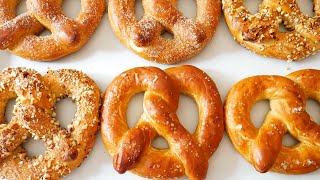 Soft Pretzels Original Almond Cinnamon 소프트 프레즐 만들기 Auntie Annes Pretzel copycat recipe  Kkuume [upl. by Naharba]