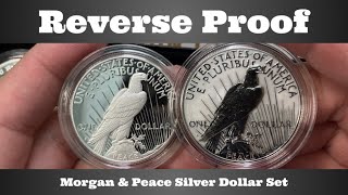 US Mint 2023S Reverse Proof Morgan amp Peace Silver Dollar Set [upl. by Hellah]