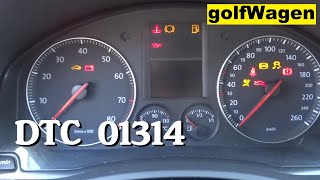 VW Golf 5 01314 no start ECM no signal communication [upl. by Midas]