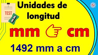 Convertir MILÍMETROS a CENTÍMETROS  mm a cm  Ejemplo 2 💥 [upl. by Diandra837]