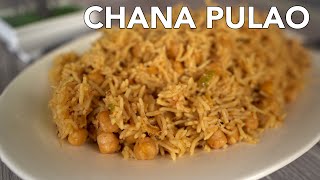 Chickpea Rice Chana Pulao Recipe  Grand Recipe [upl. by Tanah981]