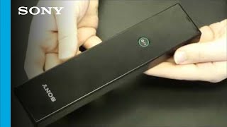 How to change the battery on the 2010 amp 2011 Bravia television remote [upl. by Enerod]