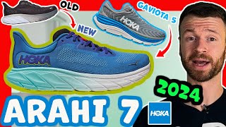 What CHANGED  2024 Hoka Arahi 7 vs Gaviota 5  JFrame  Stabilty Running Shoes [upl. by Eissirk]