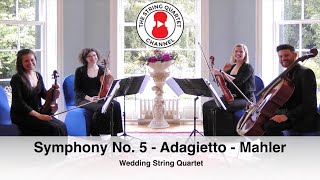 Symphony No 5 Adagietto composed by Gustav Mahler  Wedding String Quartet [upl. by Drucy]