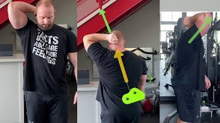 Triceps and UpperTrapTraining with Kassem Hanson [upl. by Llerehs]